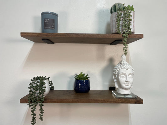 Solid Walnut Shelf: Heavy Duty Wooden Shelves