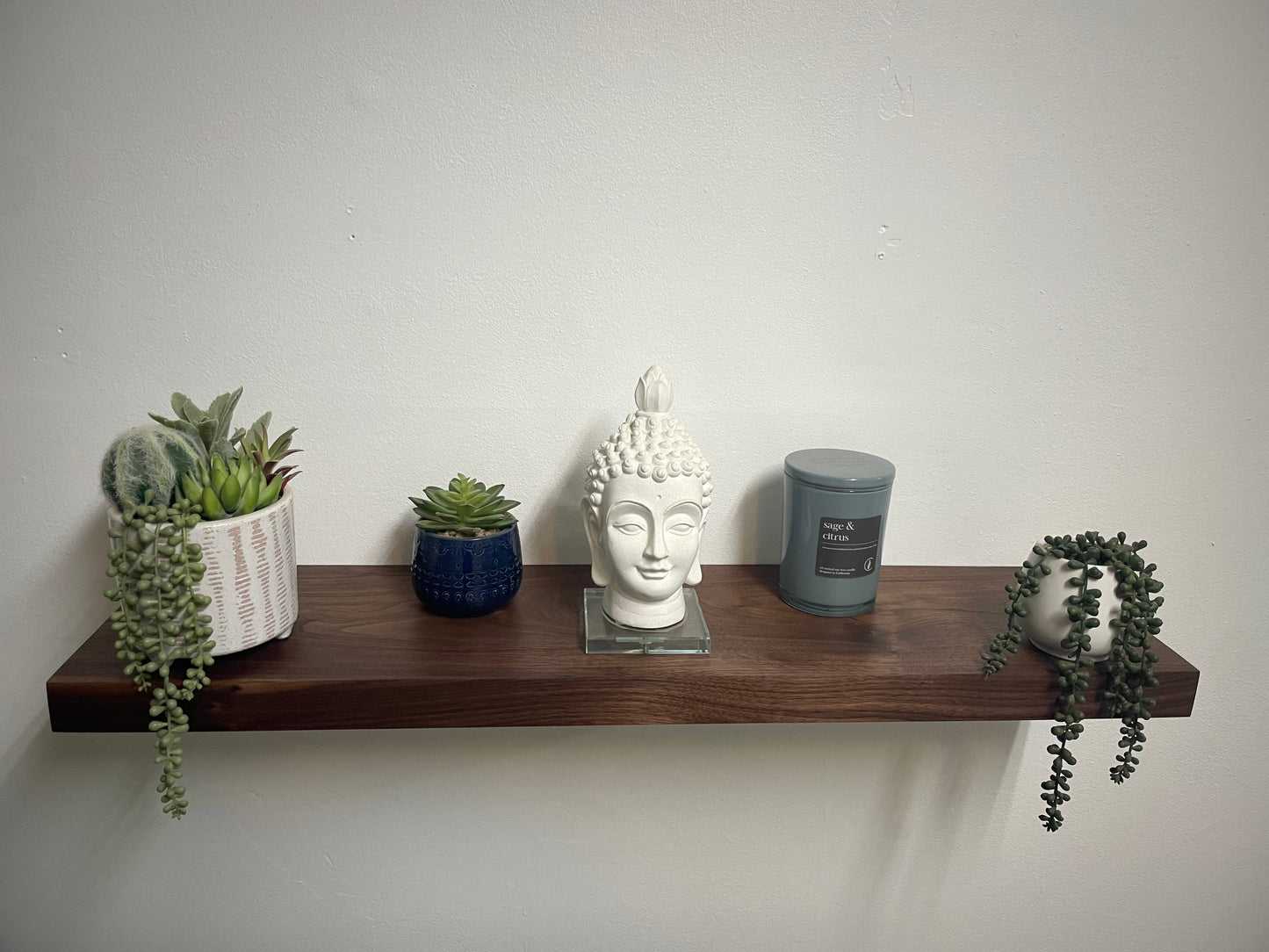 Handmade Walnut Floating Shelf