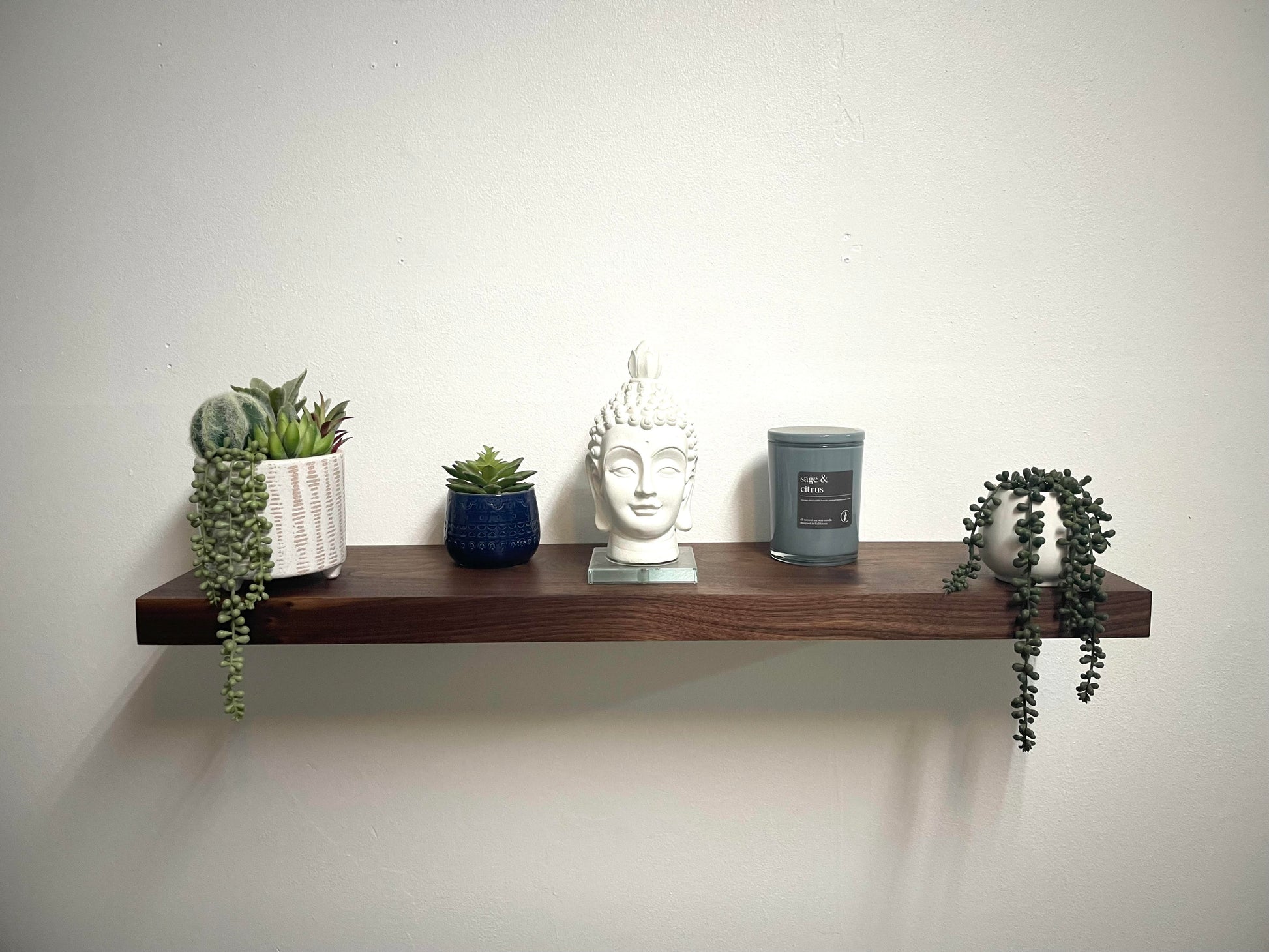 Handmade Walnut Floating Shelf