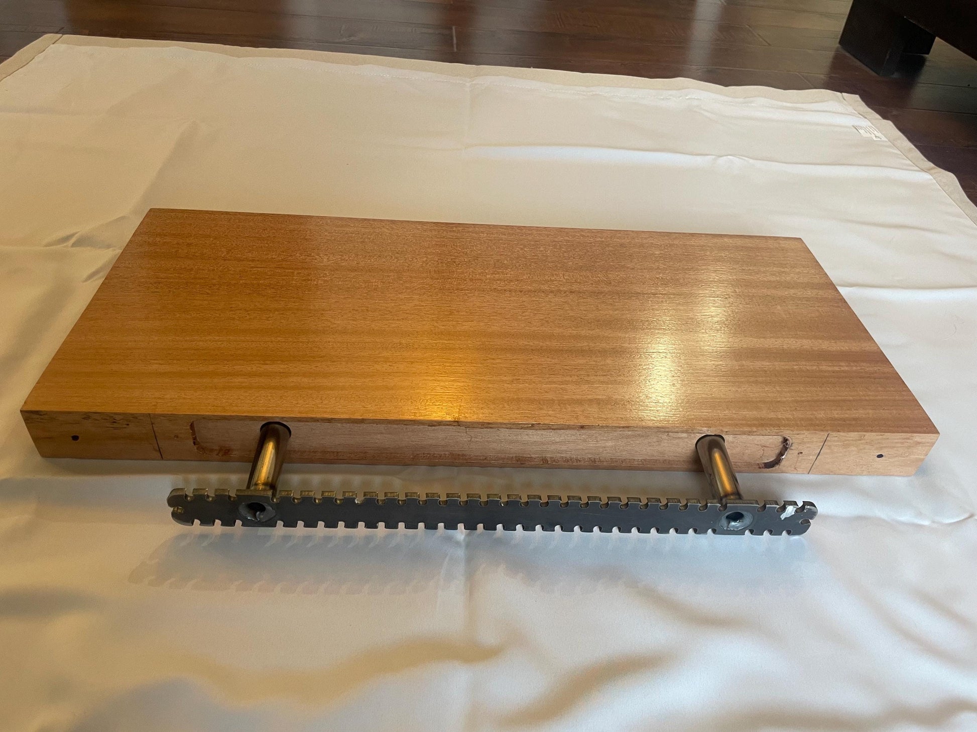Thick Mahogany Floating Shelf 