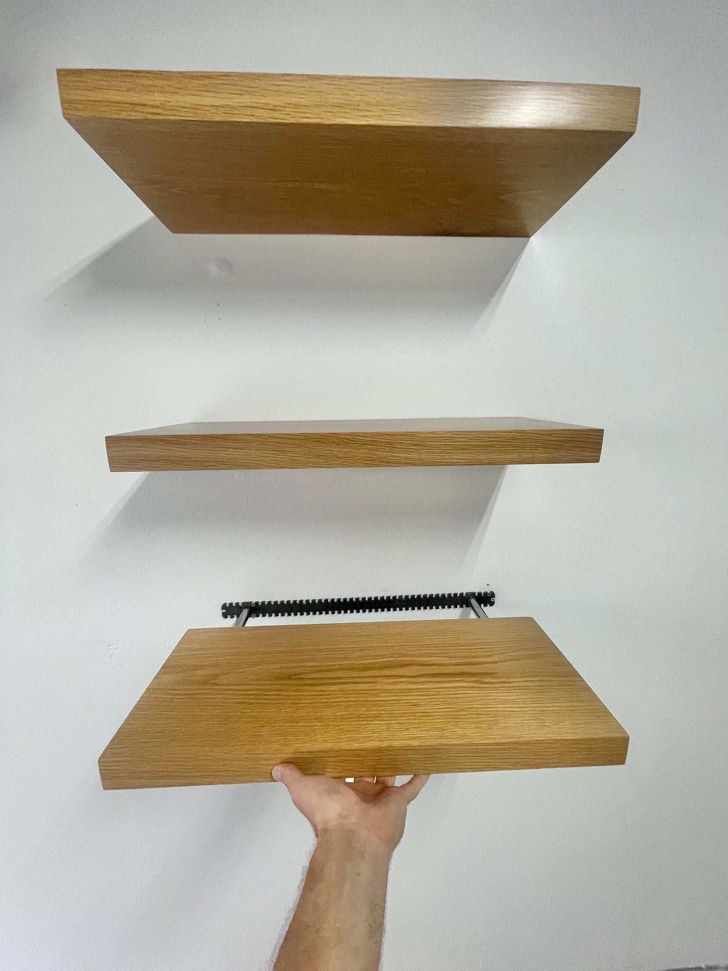 Solid White Oak Floating Shelf