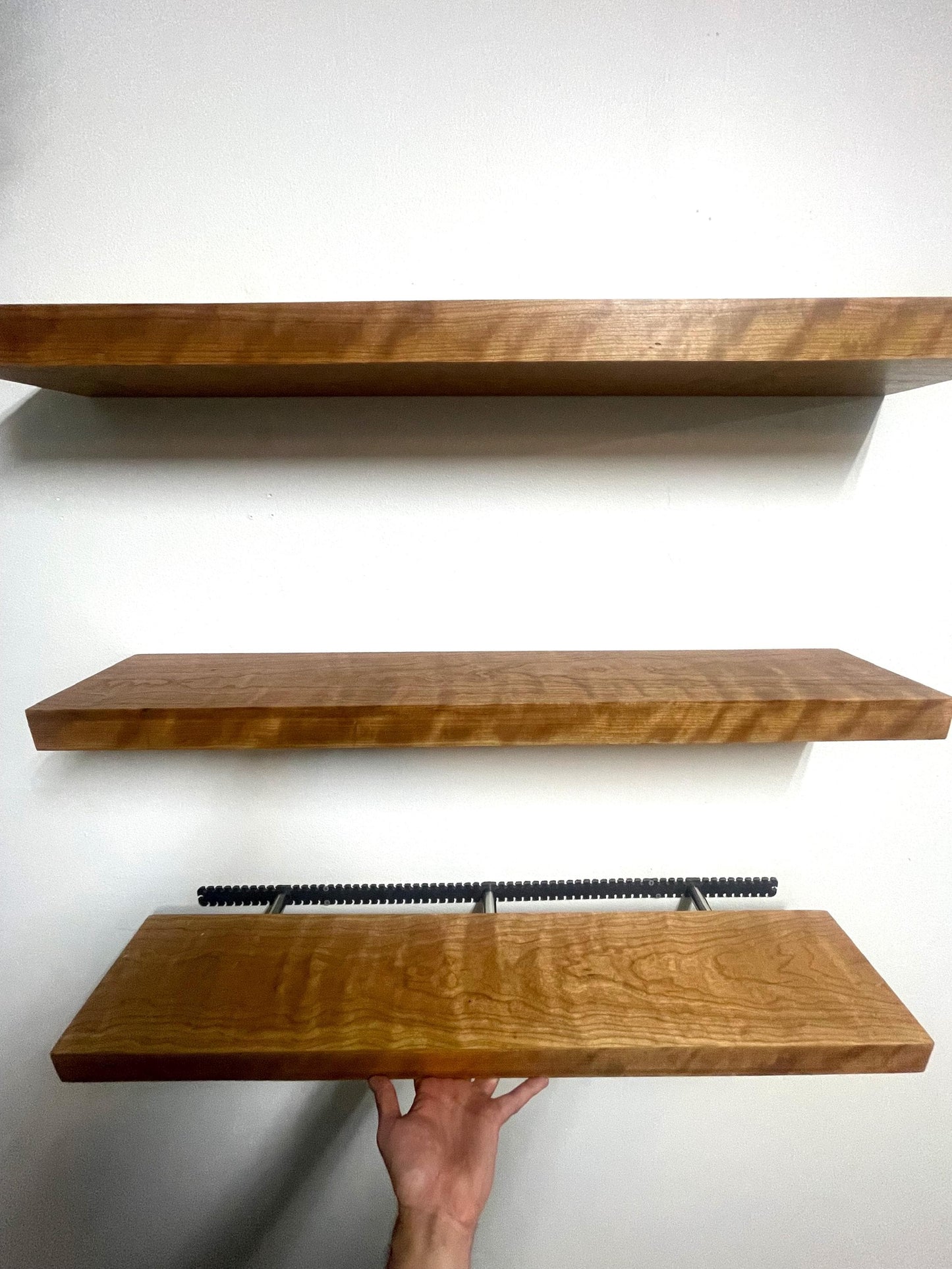 Solid Cherry Floating Shelf
