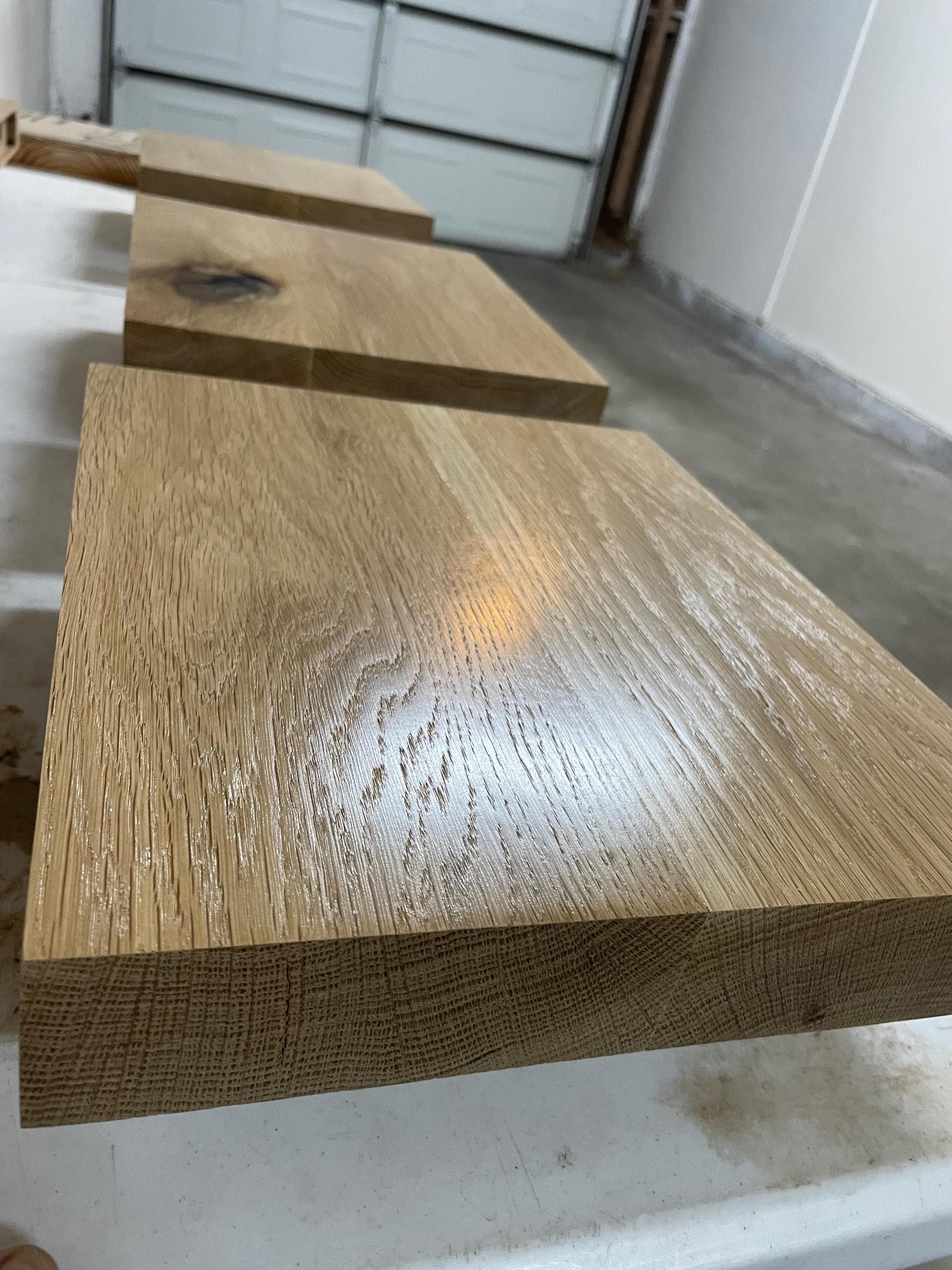 Solid White Oak Floating Shelf