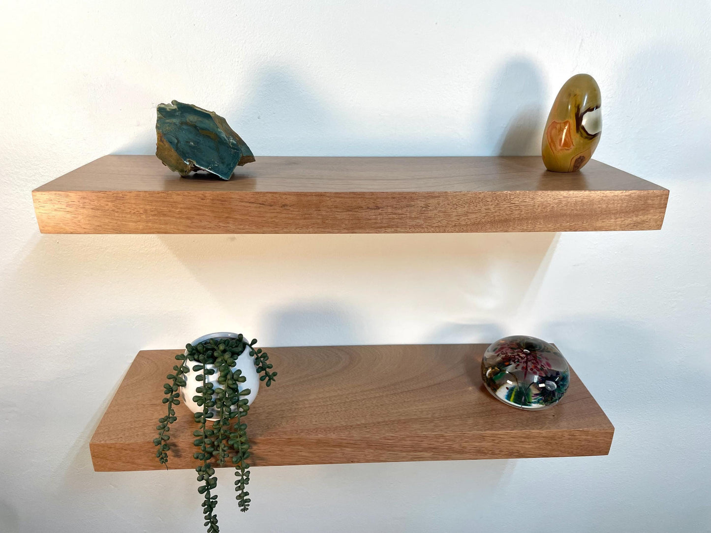 Thick Mahogany Floating Shelf 