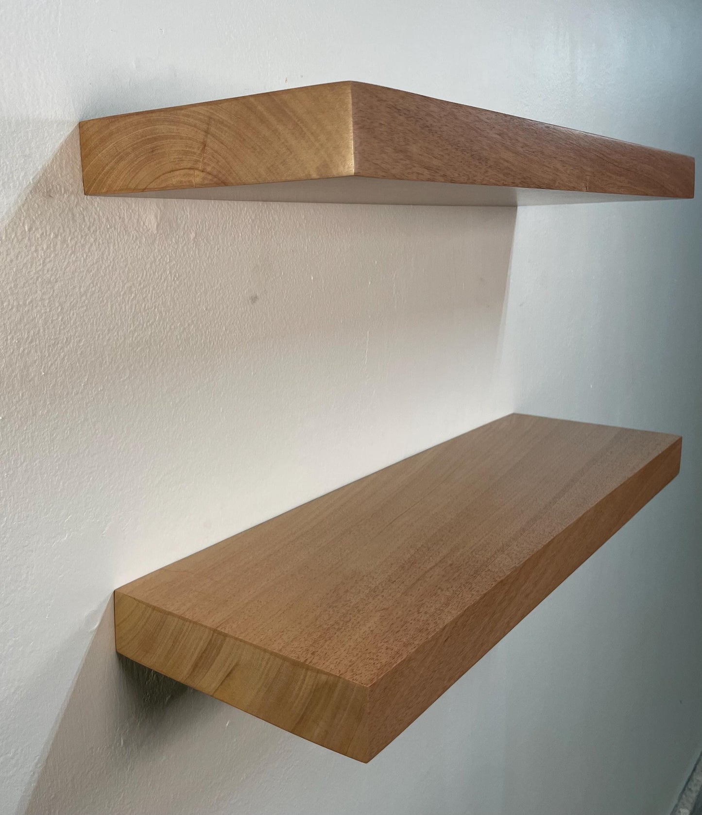 Thick Mahogany Floating Shelf 
