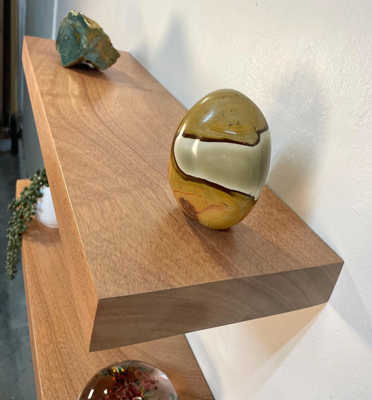 Thick Mahogany Floating Shelf: Heavy Duty Floating Shelves made from African Mahogany