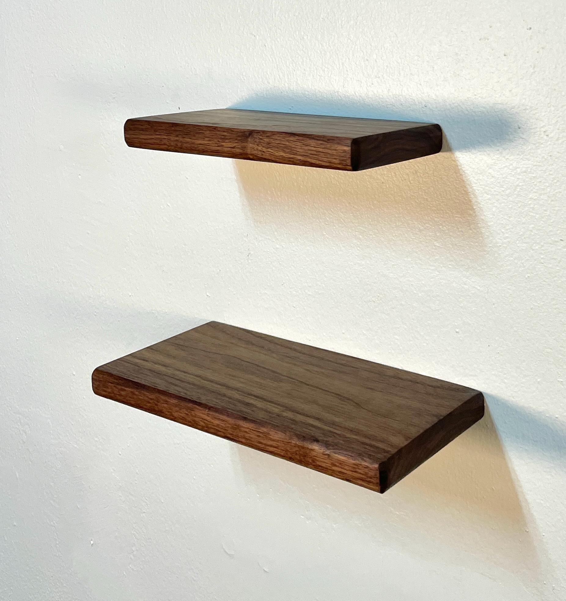 Custom Walnut Shelf | Rounded Edges | Small to Medium | Plant Shelves