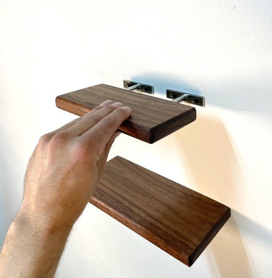 Custom Walnut Shelf | Rounded Edges | Small to Medium | Plant Shelves