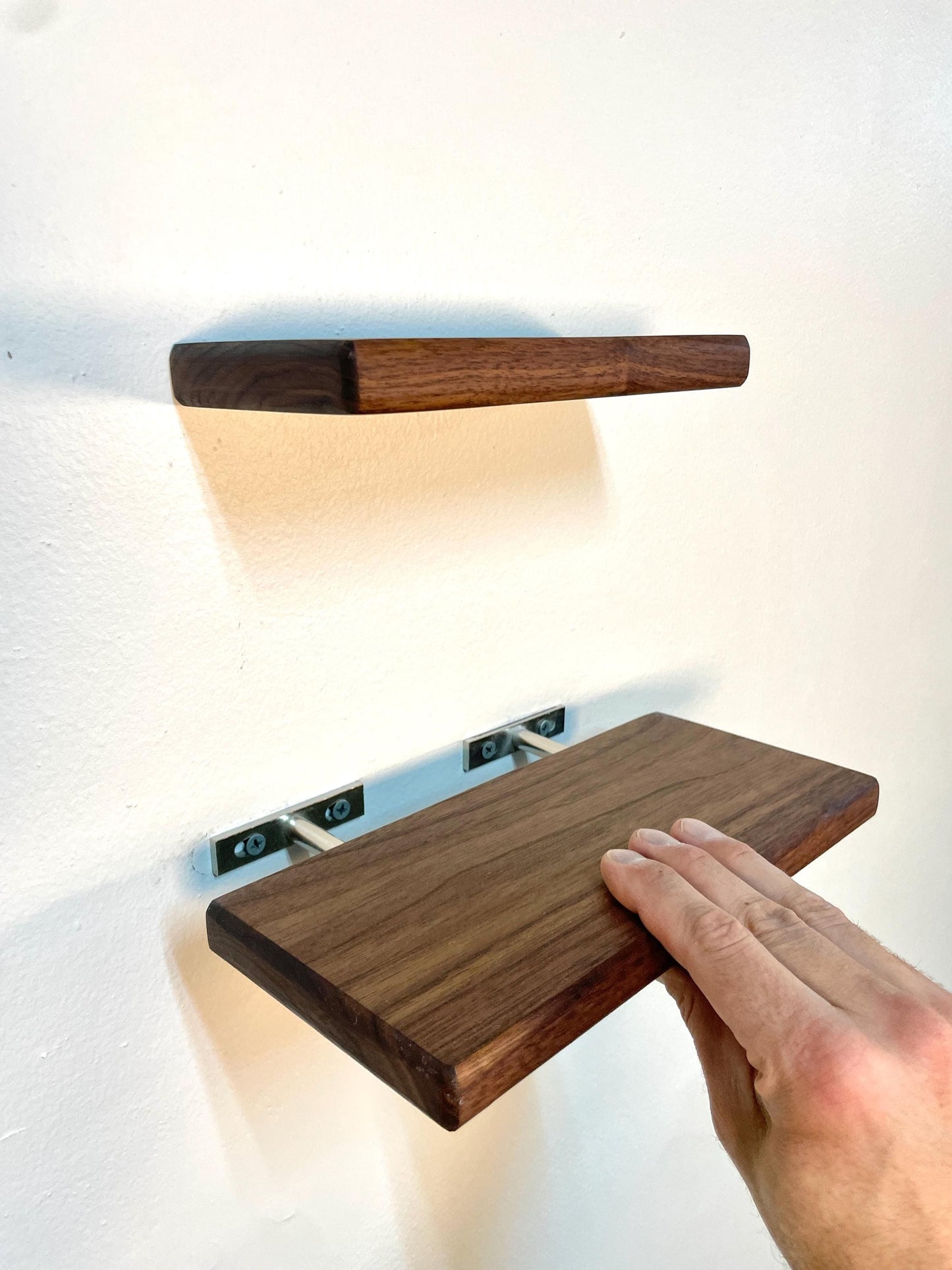 Custom Walnut Shelf | Rounded Edges | Small to Medium | Plant Shelves