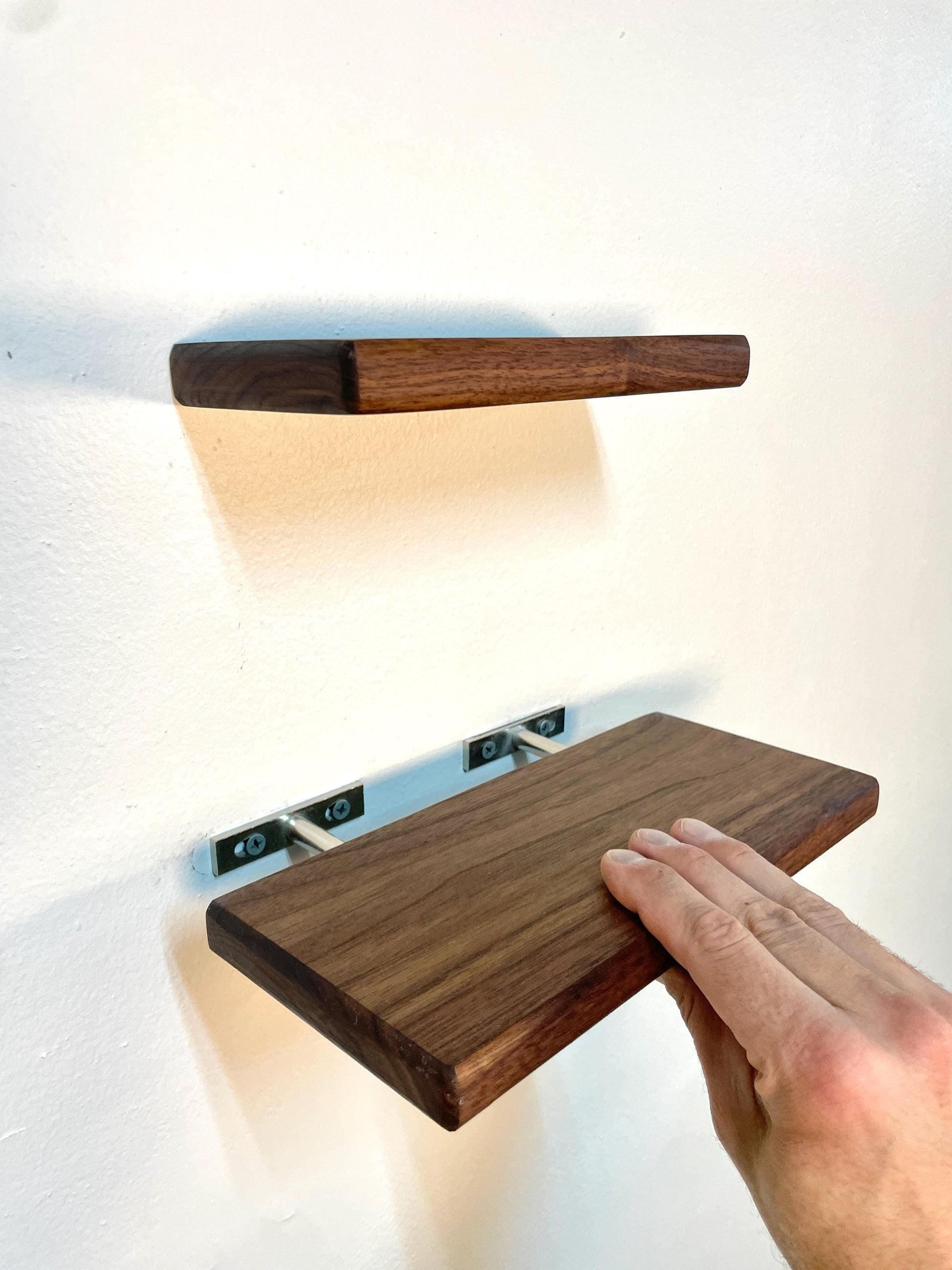 Custom Walnut Shelf | Rounded Edges | Small to Medium | Plant Shelves