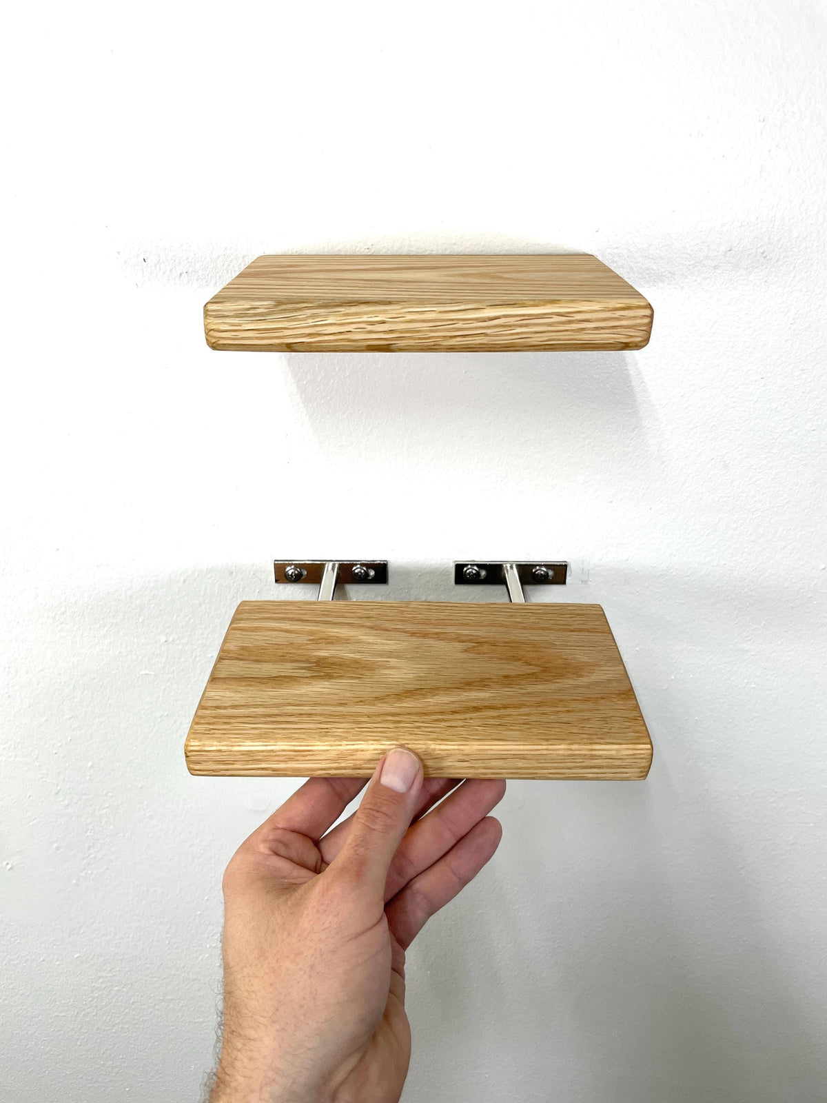 Oak Floating Shelf | Small to Medium | Miniature Shelves | Wood Wall Decor