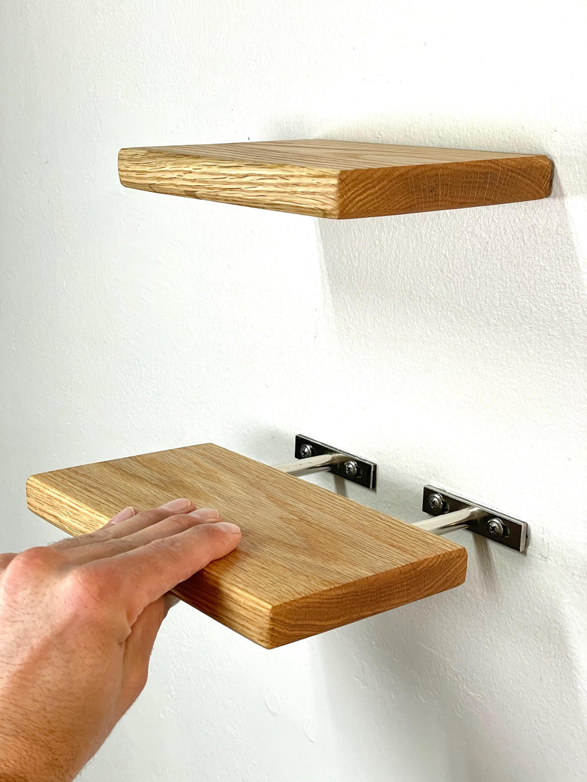 Oak Floating Shelf | Small to Medium | Miniature Shelves | Wood Wall Decor